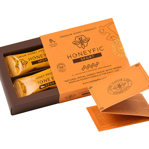 Honeyfic SPORT. Přírodní medovo-bylinkový booster pro muže a ženy