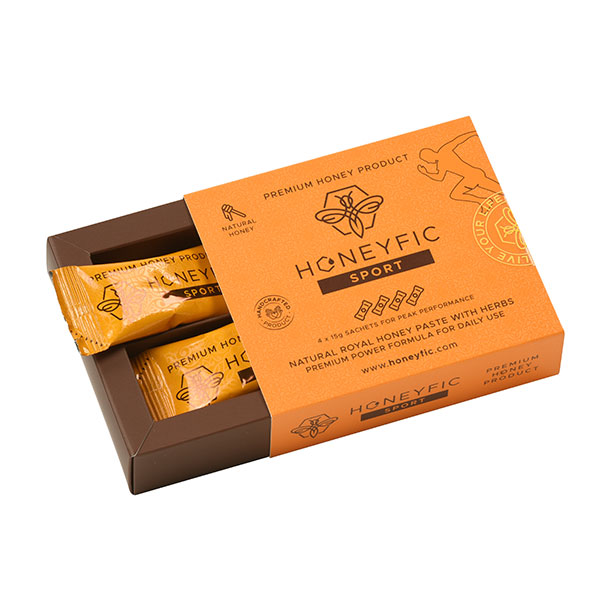 Honeyfic SPORT. Přírodní medovo-bylinkový booster pro muže a ženy